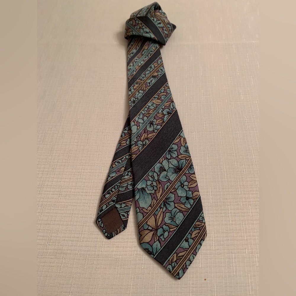 Men's 100% Pure Silk Tie Floral